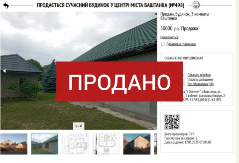08.08.26 ❗️ПРОДАНО❗️  Сучасний будинок у центрі міста Баштанка (№498)  